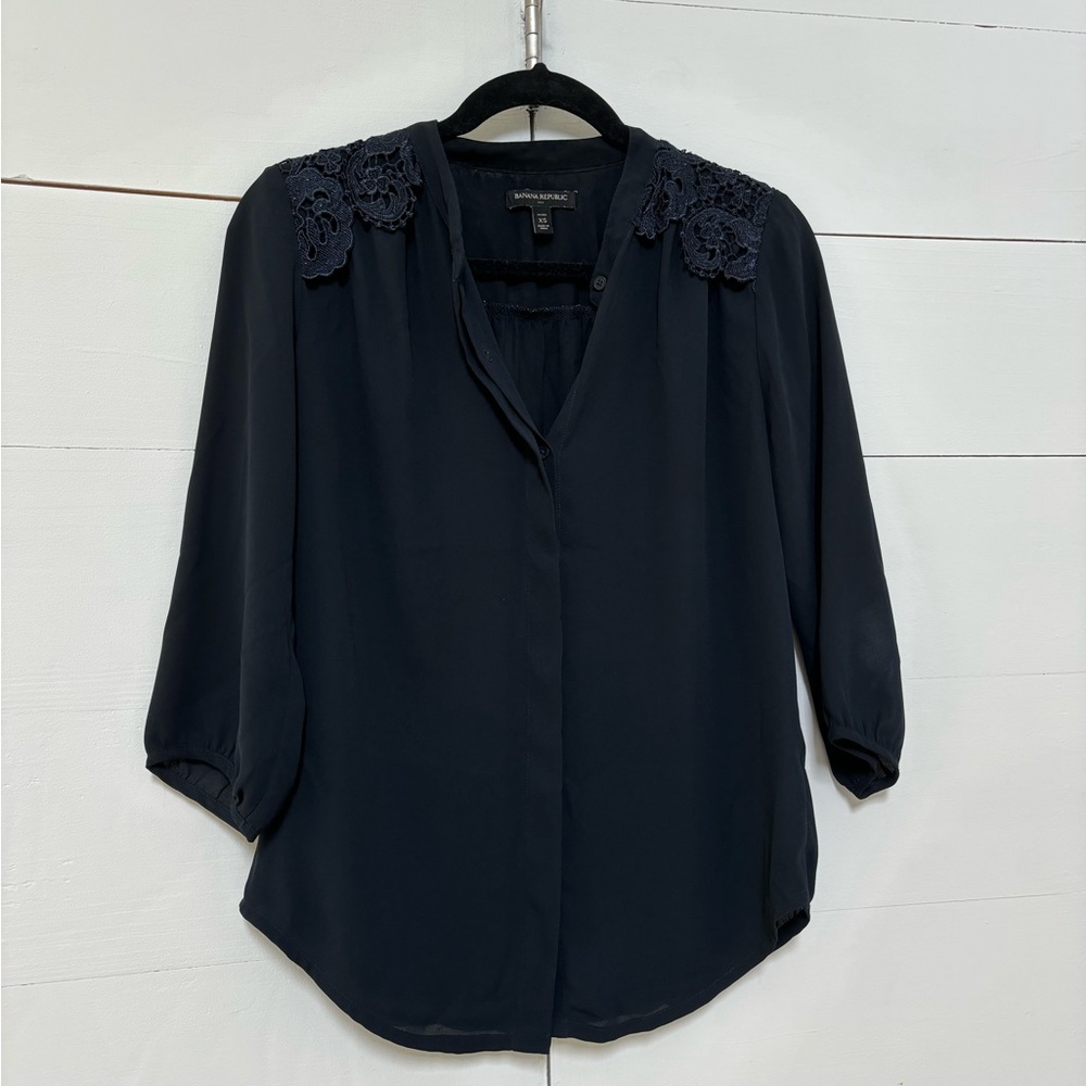 Banana Republic lace blouse